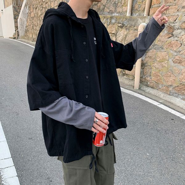 men's fall 2021 thin new two lovers versatile jacket male clothing xjcr, Black;brown
men's fall 2021 thin new two lovers versatile jacket male clothing xjcr, Black;brown