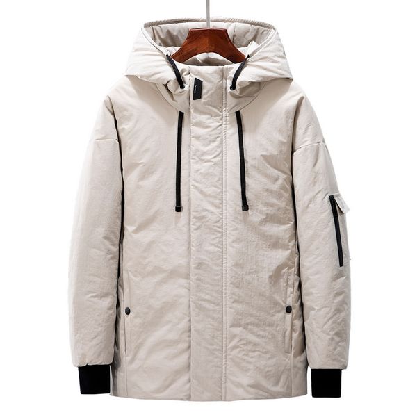 down jacket men's casual windproof hooded warm comfortable youth fashion q1215, Black
down jacket men's casual windproof hooded warm comfortable youth fashion q1215, Black