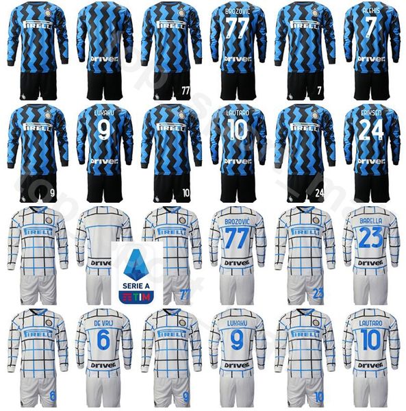 2020 2021 soccer inter long sleeve jersey milan set lukaku lautaro alexis eriksen skriniar brozovic barella perisic football shirt kits, Black
2020 2021 soccer inter long sleeve jersey milan set lukaku lautaro alexis eriksen skriniar brozovic barella perisic football shirt kits, Black