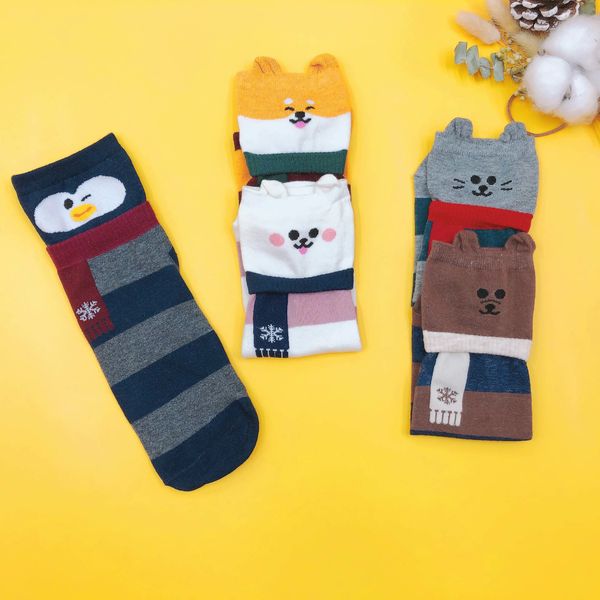 5 pairs lot pack women socks autumn winter cartoon cute cotton warm korean japanese style fashion ins funny happy scarf kawaii, Blue;gray
5 pairs lot pack women socks autumn winter cartoon cute cotton warm korean japanese style fashion ins funny happy scarf kawaii, Blue;gray