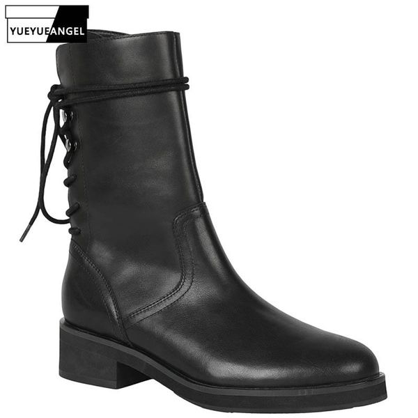 boots women high genuine leather ankle boyfriend style motorcycle real safety lace up block med heels shoes, Black
boots women high genuine leather ankle boyfriend style motorcycle real safety lace up block med heels shoes, Black