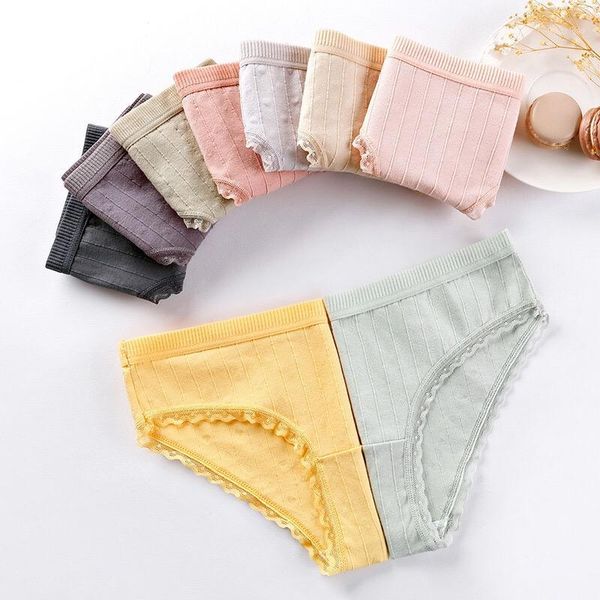 2020 new 1 pieces cotton underwear woman panties soft lace comfortable mid waist female triangle briefs 9 colors1, Black;pink
2020 new 1 pieces cotton underwear woman panties soft lace comfortable mid waist female triangle briefs 9 colors1, Black;pink