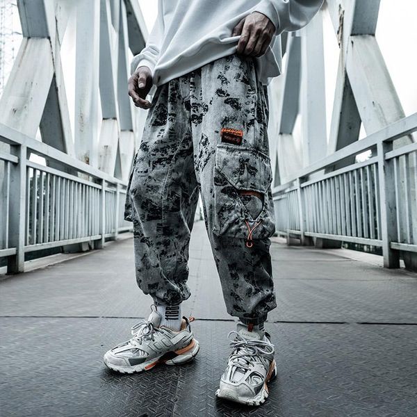 men's clothes spring autumn period trousers pants big bags original overalls harajuku loose comfortable hip hop jogger, Black
men's clothes spring autumn period trousers pants big bags original overalls harajuku loose comfortable hip hop jogger, Black