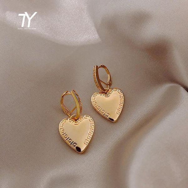 dangle & chandelier classic love peach heart retro hong kong style gold earrings vintage exaggerated 2021 fashion women's, Silver
dangle & chandelier classic love peach heart retro hong kong style gold earrings vintage exaggerated 2021 fashion women's, Silver