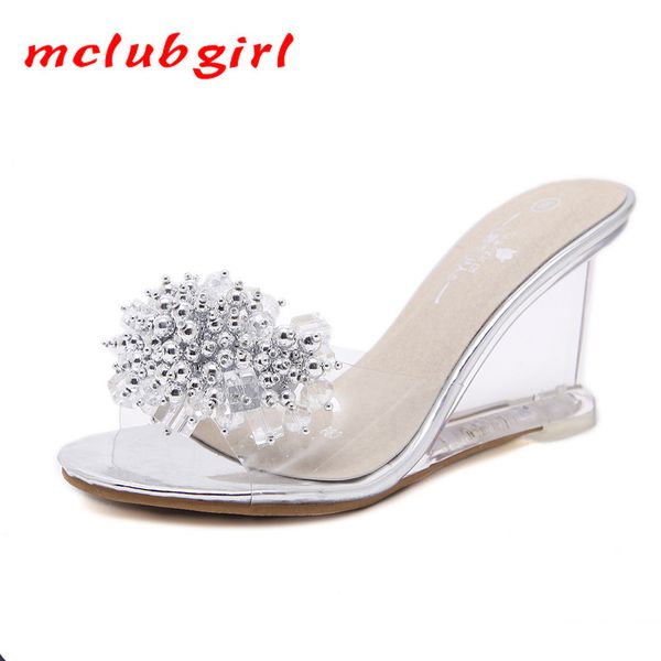 mclubgirl shoes women heels 8cm wedge heel sandals shoes women's sandals transparent crystal women slippers sandals rhinestone t200801, Black
mclubgirl shoes women heels 8cm wedge heel sandals shoes women's sandals transparent crystal women slippers sandals rhinestone t200801, Black