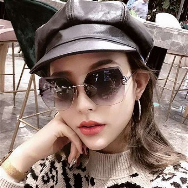 frameless crystal cut edge polygon anti uv korean fashion 2019 new mesh red same style sunglasses for women, Black
frameless crystal cut edge polygon anti uv korean fashion 2019 new mesh red same style sunglasses for women, Black