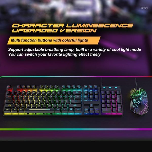 keyboard mouse combos t6rgb luminous wired gaming and set with large pad usb kit h05b1
keyboard mouse combos t6rgb luminous wired gaming and set with large pad usb kit h05b1
