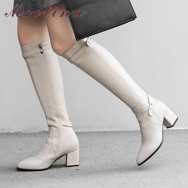 meotina rivet real leather high heel knee-high boots women shoes pointed toe block heels zipper lady long boots winter beige 40 lj201130, Black
meotina rivet real leather high heel knee-high boots women shoes pointed toe block heels zipper lady long boots winter beige 40 lj201130, Black