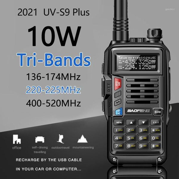 walkie talkie 2021baofeng uv-s9 plus 10w tri-band 136-174/220-225/400-520mhz high power amateur ham portable cb radio comunicador transmitte
walkie talkie 2021baofeng uv-s9 plus 10w tri-band 136-174/220-225/400-520mhz high power amateur ham portable cb radio comunicador transmitte