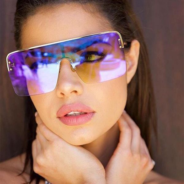 fashion half frame square sunglasses women oversized metal frame big men sunglasses brand designer glasses shades uv400, White;black
fashion half frame square sunglasses women oversized metal frame big men sunglasses brand designer glasses shades uv400, White;black