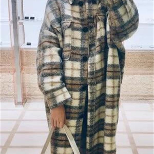 elfbop wool blend contrast color plaid long style woolen jacket coat - ladies f/w 2020 contour gingham checkered lj201106, Black
elfbop wool blend contrast color plaid long style woolen jacket coat - ladies f/w 2020 contour gingham checkered lj201106, Black