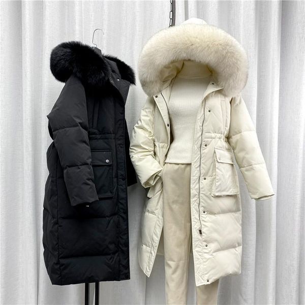 down collar down jacket waist collection korean 2021 new women's middle and long thickened white duck winter coat, Black
down collar down jacket waist collection korean 2021 new women's middle and long thickened white duck winter coat, Black