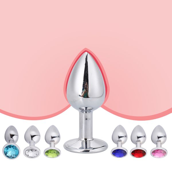 intimate metal anal plug with crystal jewelry smooth touch butt plug no vibrator bead anus dilator anal toys for men/women
intimate metal anal plug with crystal jewelry smooth touch butt plug no vibrator bead anus dilator anal toys for men/women