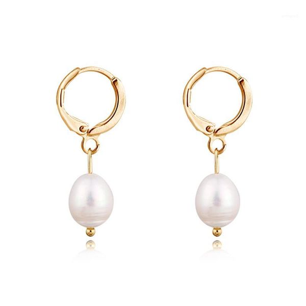 hoop & huggie 1pair simple natural irregular pearl pendant earrings for elegant women chic white freshwater earring jewelry e841-21, Golden;silver
hoop & huggie 1pair simple natural irregular pearl pendant earrings for elegant women chic white freshwater earring jewelry e841-21, Golden;silver