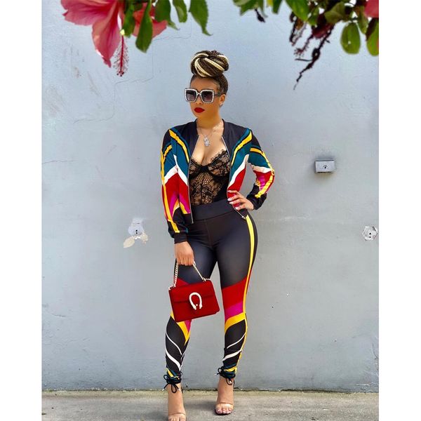 gl6056 cross-border european and american womens clothing stripes contrast color sports two-piece sports suit, Gray
gl6056 cross-border european and american womens clothing stripes contrast color sports two-piece sports suit, Gray