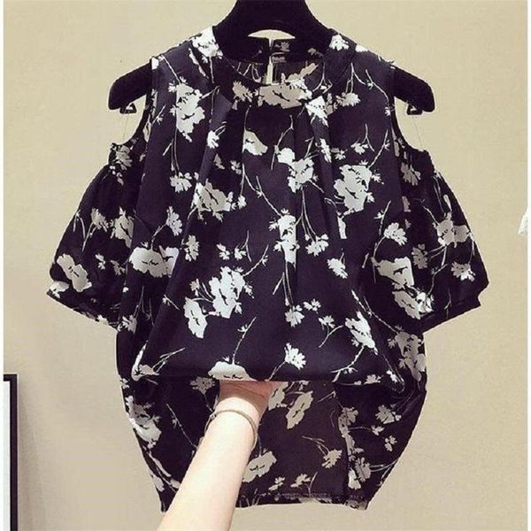 office korean women blouses casual summer floral print off shoulder chiffon shirt sweet o neck slim shirts blusas femininas, White
office korean women blouses casual summer floral print off shoulder chiffon shirt sweet o neck slim shirts blusas femininas, White