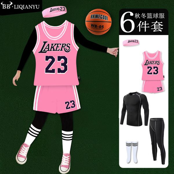 new tights basketball suit sports suit 4-piece girls children's girls girls autumn bottoming cotton training jerseys men 2021
new tights basketball suit sports suit 4-piece girls children's girls girls autumn bottoming cotton training jerseys men 2021