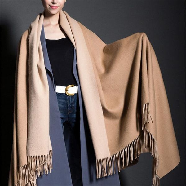 super large size 100%cashmere women thick blanket scarfs shawl double sided color long tassel 135x220cm, Blue;gray
super large size 100%cashmere women thick blanket scarfs shawl double sided color long tassel 135x220cm, Blue;gray