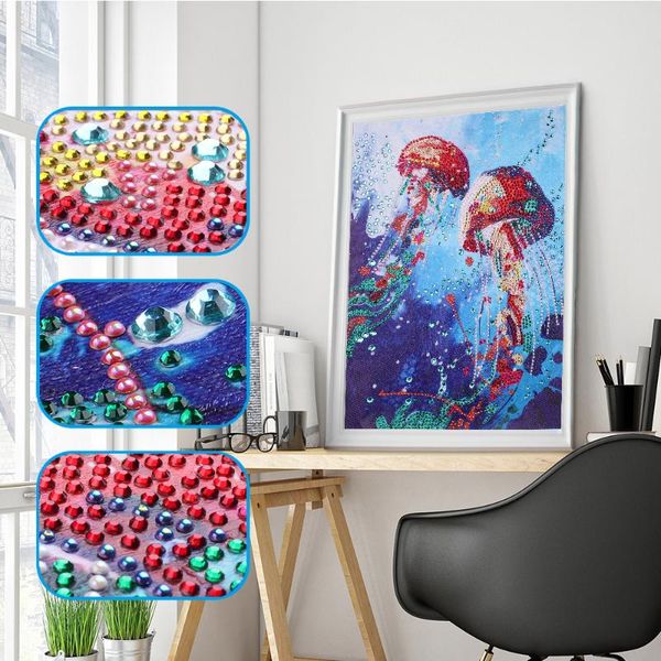 paintings special shape drill diamond painting "jellyfish" 5d diy embroidery cross stitch home decor for est arrival
paintings special shape drill diamond painting "jellyfish" 5d diy embroidery cross stitch home decor for est arrival