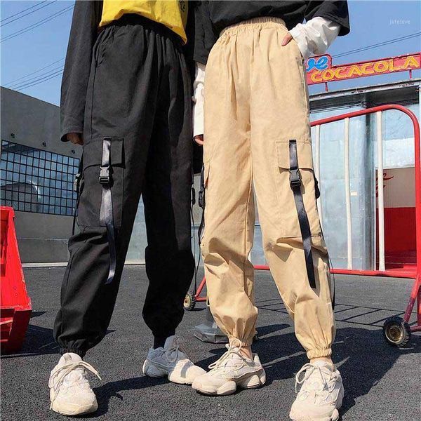 overall women's loose-fit bf harajuku hong kong style high-waisted casual pants students ins athletic pants hip hop beam1, Black;white
overall women's loose-fit bf harajuku hong kong style high-waisted casual pants students ins athletic pants hip hop beam1, Black;white