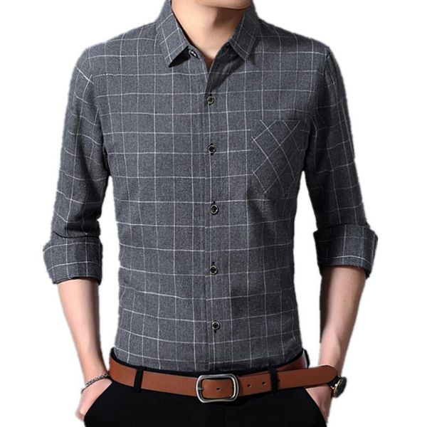 jbersee spring autumn men dress shirt long sleeve black shirt korean clothes slim fit plaid fashion casual shirts mens clothing, White;black