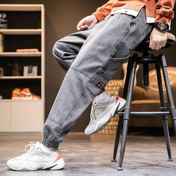 men's jeans autumn new trendy brand tie-foot casual trousers trend large size loose handsome wild pants men1, Blue
men's jeans autumn new trendy brand tie-foot casual trousers trend large size loose handsome wild pants men1, Blue