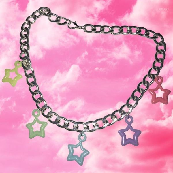 chokers harajuku sweet cool heart stainless steel choker necklace cute candy color pendant for women girl party jewelry gift1, Golden;silver
chokers harajuku sweet cool heart stainless steel choker necklace cute candy color pendant for women girl party jewelry gift1, Golden;silver