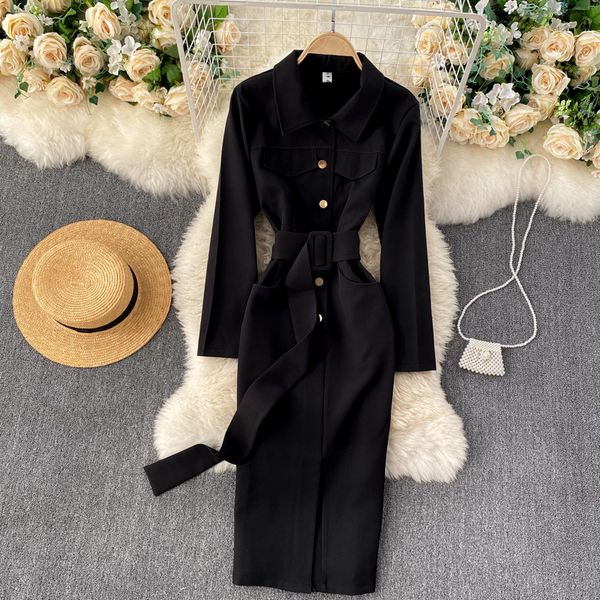 2021 new singer chic girl retro collar button thin fashion design streetwear dress 6twc, Black;gray
2021 new singer chic girl retro collar button thin fashion design streetwear dress 6twc, Black;gray