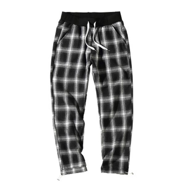 mens ins fashion sell plaid pants seasons casual street male pants breathble loose drawstring clothing, Black
mens ins fashion sell plaid pants seasons casual street male pants breathble loose drawstring clothing, Black