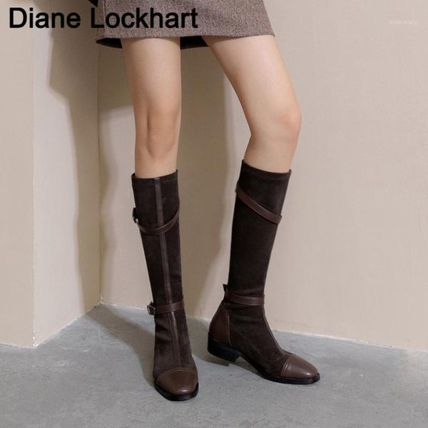 new arrival flat knee high boots women low heels round toe winter shoes ladies stitching buckle rider boots female botines mujer1, Black
new arrival flat knee high boots women low heels round toe winter shoes ladies stitching buckle rider boots female botines mujer1, Black