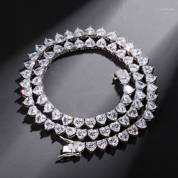 new heart tennis chain necklace all iced out 1 row 6mm micro pave cz stones hip hop necklaces charm jewelry for men women1, Silver
new heart tennis chain necklace all iced out 1 row 6mm micro pave cz stones hip hop necklaces charm jewelry for men women1, Silver