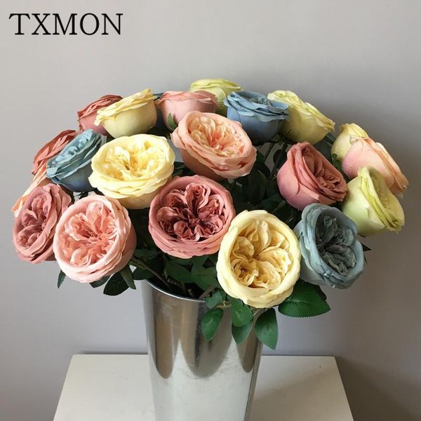 txmon single beautiful and charming artificial flower silk austin rose home living room wedding decoration fake flower supplies
txmon single beautiful and charming artificial flower silk austin rose home living room wedding decoration fake flower supplies