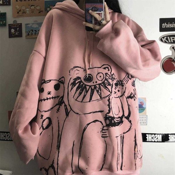 fashion ins hooded sweater women's korean version loose student languid homestay foreign style plush coat autumn and winter, Black
fashion ins hooded sweater women's korean version loose student languid homestay foreign style plush coat autumn and winter, Black