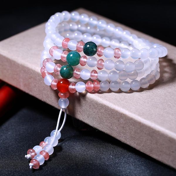 link, chain joursneige natural white crystal 108 beads 6mm lucky bracelet for women girl jewelry, Black
link, chain joursneige natural white crystal 108 beads 6mm lucky bracelet for women girl jewelry, Black
