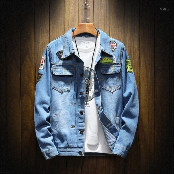 men man vintage jean jacket streetwear chaqueta hombre mens denim jacket plus size coat 5xl casual bomber jackets1, Black;brown
men man vintage jean jacket streetwear chaqueta hombre mens denim jacket plus size coat 5xl casual bomber jackets1, Black;brown