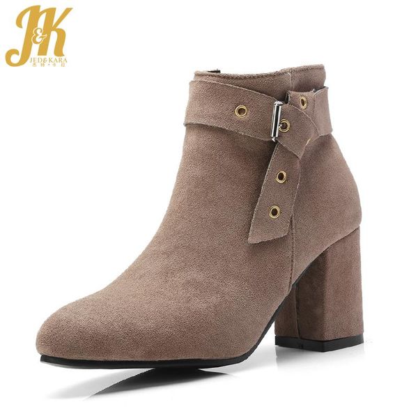 jk plus size 34-48 ankle women boots pointed toe zip footwear winter flock high heels boot fashion thick plush shoes women 2020, Black
jk plus size 34-48 ankle women boots pointed toe zip footwear winter flock high heels boot fashion thick plush shoes women 2020, Black