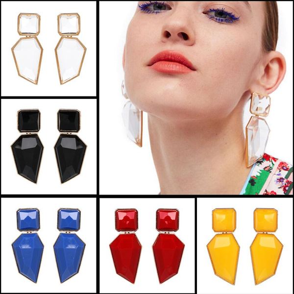 Acrylic Geometric Statement Big Drop Dangle Earrings Women Ear Studs Jewelry, Silver
Acrylic Geometric Statement Big Drop Dangle Earrings Women Ear Studs Jewelry, Silver