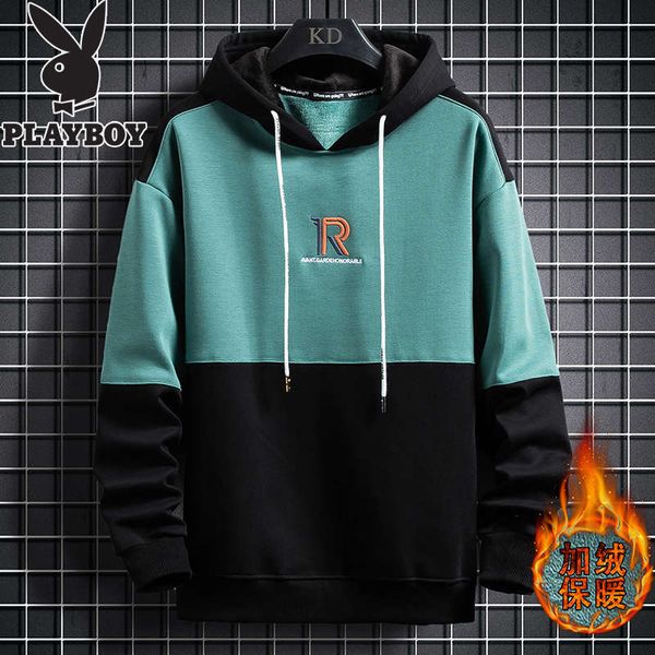 playboy sweater autumn and winter fashion brand loose 2020 coat trend plush thickened hooded men's wear, Black
playboy sweater autumn and winter fashion brand loose 2020 coat trend plush thickened hooded men's wear, Black