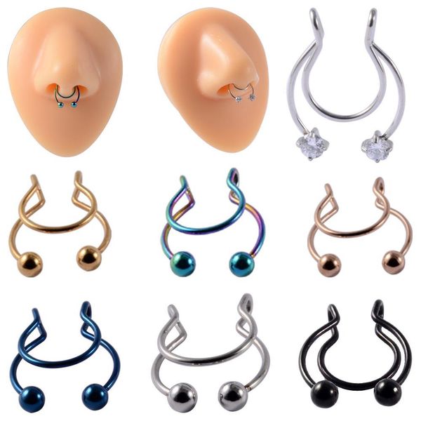 1pc fake nose ring spring clip on earrings u shaped nose hoop septum rings stealth hoop lip ring helix ring no q sqcbuc, Silver
1pc fake nose ring spring clip on earrings u shaped nose hoop septum rings stealth hoop lip ring helix ring no q sqcbuc, Silver