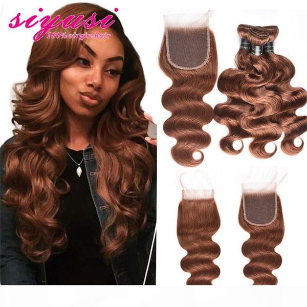 #30 light brown body wave hair bundles with closure 100% unprocessed brazilian human hair weave 10a grade body wave bundles with closure, Black;brown
#30 light brown body wave hair bundles with closure 100% unprocessed brazilian human hair weave 10a grade body wave bundles with closure, Black;brown