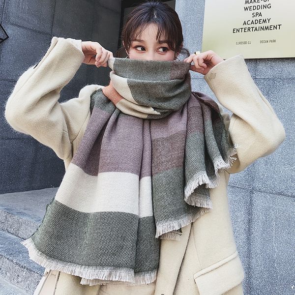 fall / winter 2021 new scarf women's brand version versatile fashion students cute little fresh warm neck tassel shawl klwe, Blue;gray
fall / winter 2021 new scarf women's brand version versatile fashion students cute little fresh warm neck tassel shawl klwe, Blue;gray
