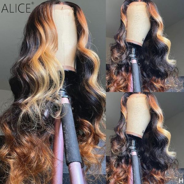 alice 150density ombre wave t-part lace front human hair wigs scalp closure wigs with baby hair non-remy lace part for women, Black;brown
alice 150density ombre wave t-part lace front human hair wigs scalp closure wigs with baby hair non-remy lace part for women, Black;brown