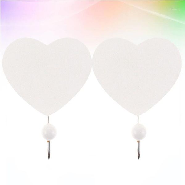 2pcs wooden storage hook hole punched hook wall hooks heart shape hanger key scarf holder organizer (white)1
2pcs wooden storage hook hole punched hook wall hooks heart shape hanger key scarf holder organizer (white)1