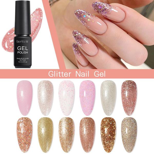 lilycute 10/12 glitter gel nail polish set winter nude color gel base coat semi permanent soak off uv nail art varnish
lilycute 10/12 glitter gel nail polish set winter nude color gel base coat semi permanent soak off uv nail art varnish