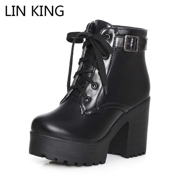 boots lin king high heels women winter short warm keep round toe lace up ladies botas waterproof motorcycle big size shoes, Black
boots lin king high heels women winter short warm keep round toe lace up ladies botas waterproof motorcycle big size shoes, Black