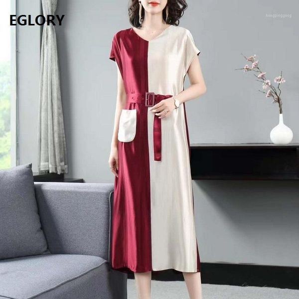 2020 summer dress clothing women v-neck color block patchwork short sleeve mid-calf length casual loose dress belt1, Black;gray
2020 summer dress clothing women v-neck color block patchwork short sleeve mid-calf length casual loose dress belt1, Black;gray