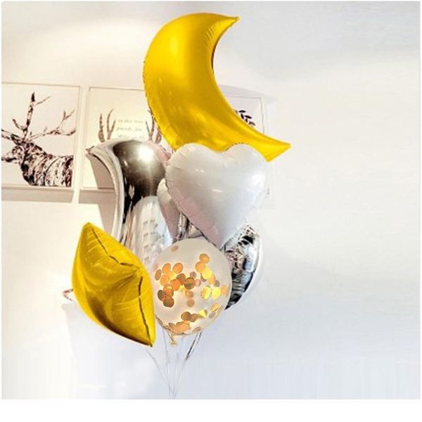 9pcs big moon gold silver pink foil balloon 18 inch heart star helium globos birthday party wedding decorate confetti jllpnt
9pcs big moon gold silver pink foil balloon 18 inch heart star helium globos birthday party wedding decorate confetti jllpnt