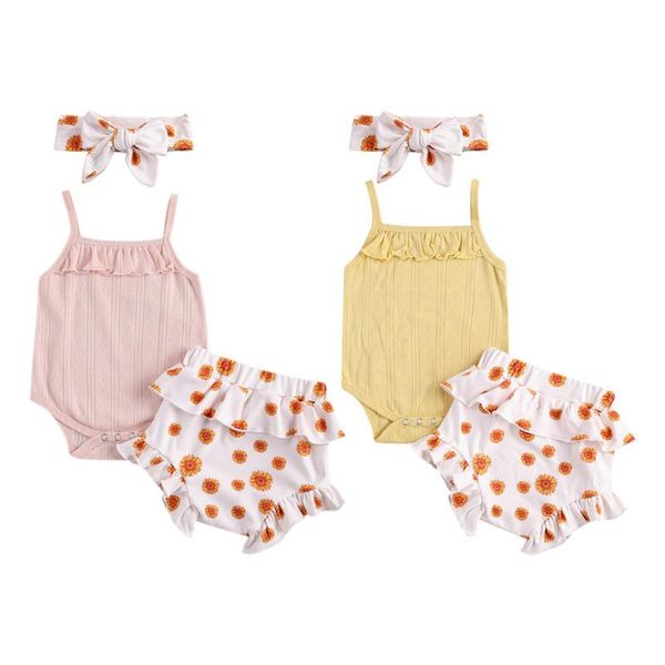 clothing sets 0-24m baby girls 3pcs clothes set fresh solid color suspender jumpsuit and sunflower short pants with headband toddler, White
clothing sets 0-24m baby girls 3pcs clothes set fresh solid color suspender jumpsuit and sunflower short pants with headband toddler, White