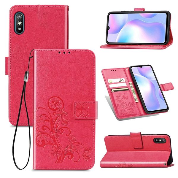 for xiaomi redmi 9a four-leaf clasp embossed buckle horizontal flip tpu pu leather case with lanyard card slot wallet holder
for xiaomi redmi 9a four-leaf clasp embossed buckle horizontal flip tpu pu leather case with lanyard card slot wallet holder
