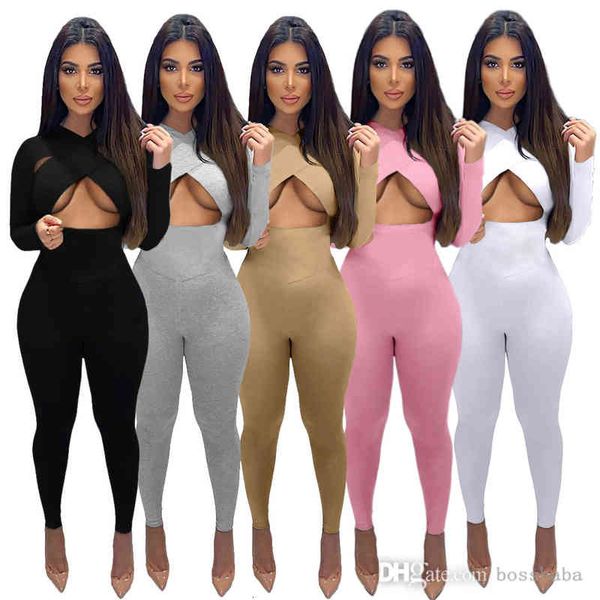 women's jumpsuits & rompers hollow out women bodycon jumpsuit romper black long sleeve bodysuit turtleneck elegant full length autumn s, Black;white
women's jumpsuits & rompers hollow out women bodycon jumpsuit romper black long sleeve bodysuit turtleneck elegant full length autumn s, Black;white